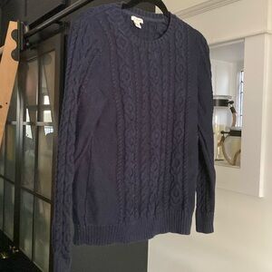 LL BEAN Cable Cotton Sweater / Size Medium